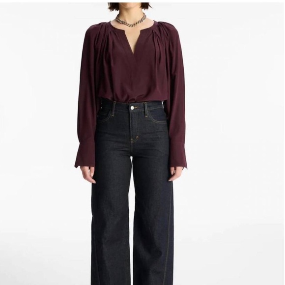 A.L.C. Tops - A.L.C. nomad silk top in chicory Size 6 Like New
